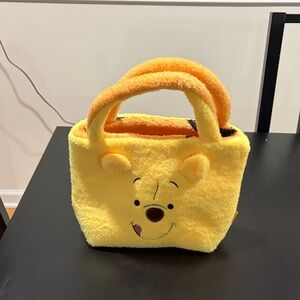 Disney Irreversible Yellow Winnie the Pooh and Tigger with tail Fuzzy Tote